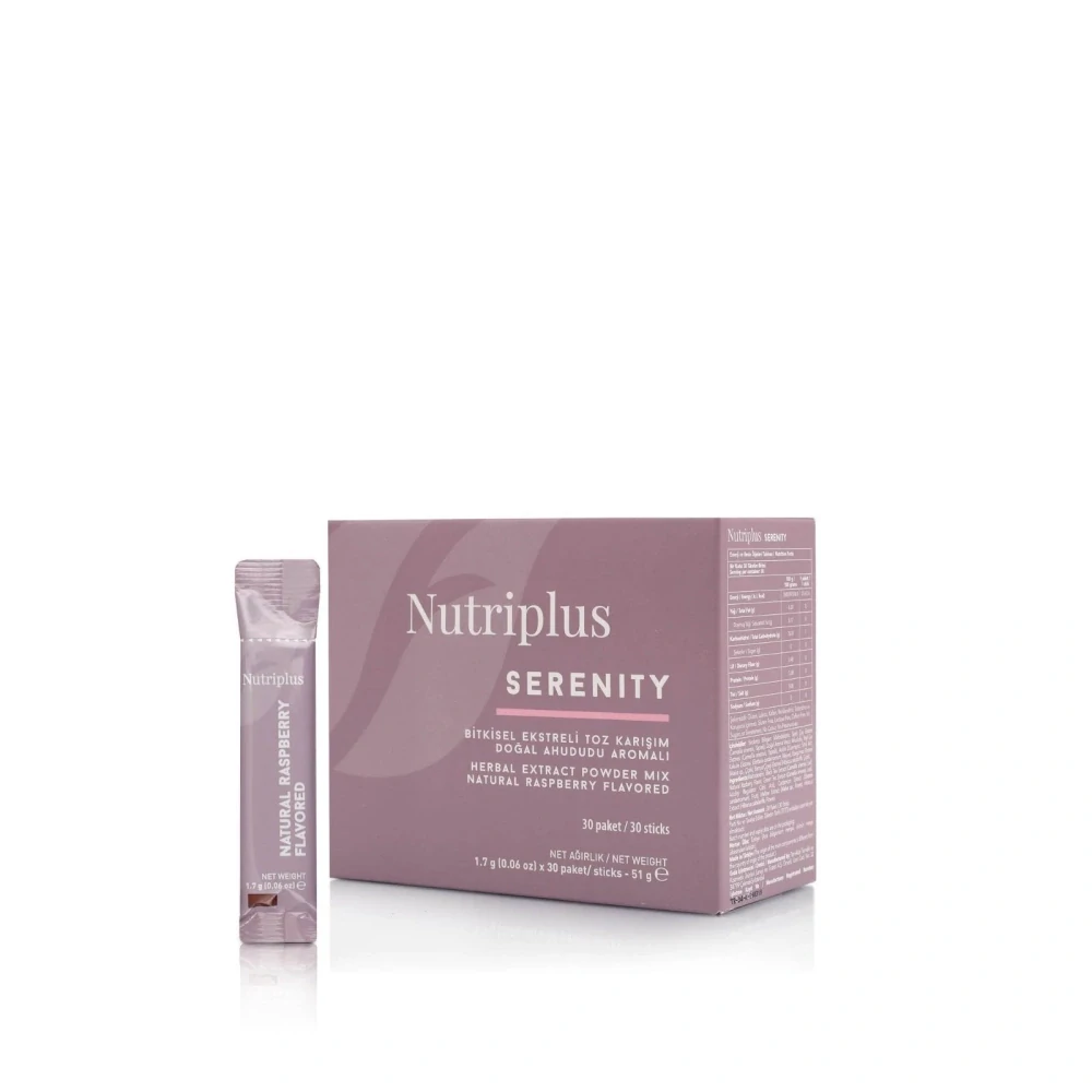 FARMASI Nutriplus Serenity čaj s malinovou příchutí, 1,7 g x 30 ks