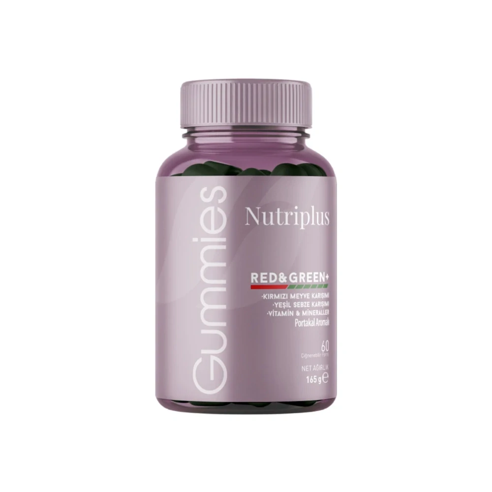 FARMASI Nutriplus RED & GREEN MIX Gumové bonbony, 165g