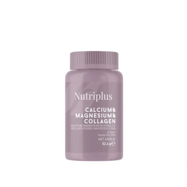 FARMASI Nutriplus Vápník, hořčík a kolagen ve formě tablet, 30 tab