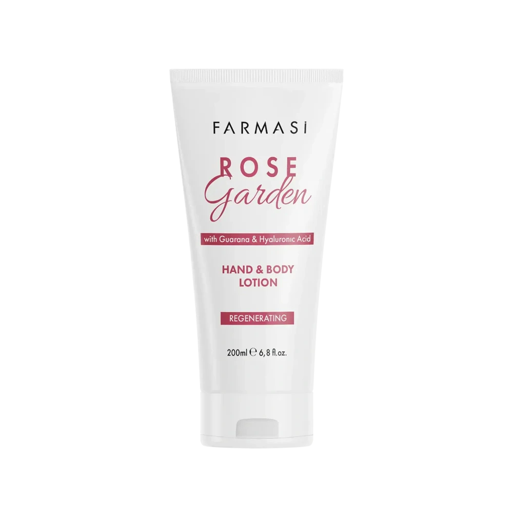 FARMASI Rose Garden Hydratační mléko na ruce a tělo s guaranou a kyselinou hyaluronovou, 200 ml